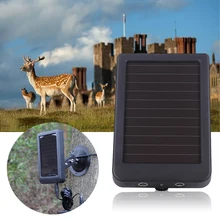 Солнечная панель на открытом воздухе зарядное устройство фото-ловушки, охота игра камера зарядное устройство Внешняя Солнечная панель питания HC300M HC801A Wild Trail камера