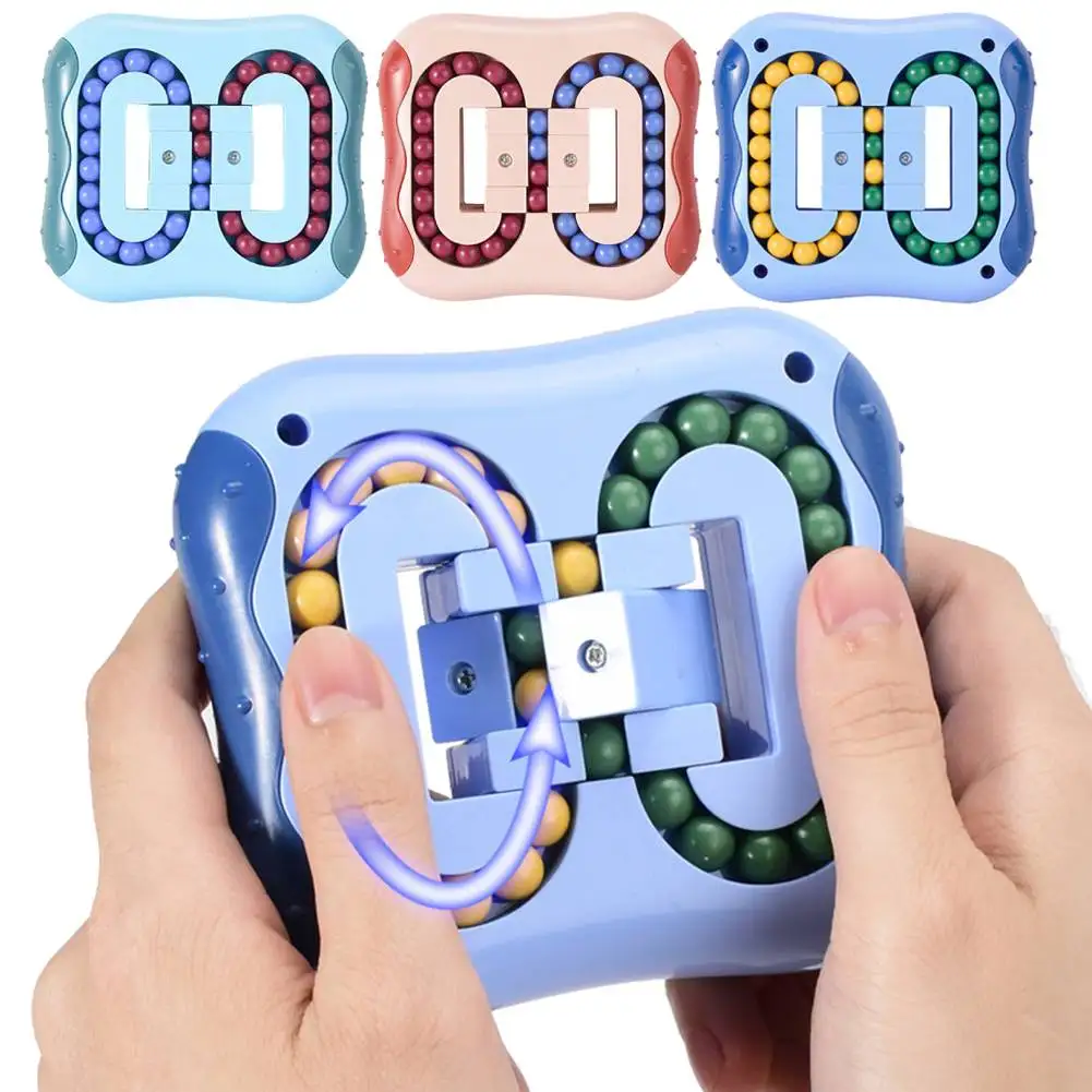 Cubo giratorio para la inteligencia de los dedos para niños, giroscopio, disco mágico, juguete educativo