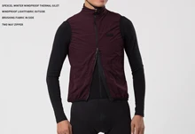 SPEXCEL 2019 ฤดูหนาวใหม่ Urban ขี่ windproof และขนแกะร้อนขี่จักรยาน GILET 2 ชั้นขี่จักรยาน windbreak เสื้อกั๊กสองซิป(China)