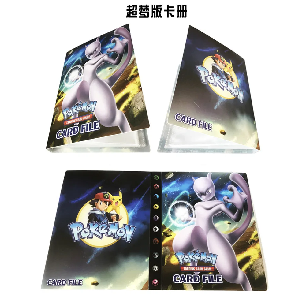 240pcs Cards Holder Album Toys For Novelty Gift Large Capacity Pokemon Cards Book Album Book Top Loaded List Playing Card BC0230 (16)