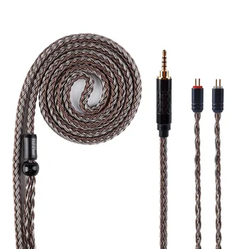 

HiFiHear 16 Core Silver Plated Balanced Cable 2.5/3.5/4.4MM With MMCX/2pin/QDC Connector For ZS10 Pro ZSX ZST BLON bl-03 bl-05