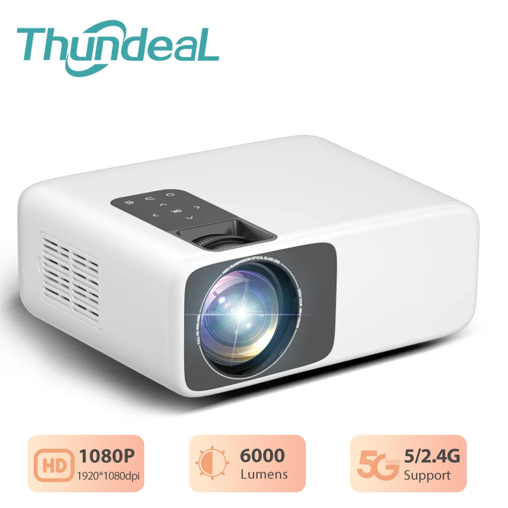 ThundeaL Mini Projector Full HD Video 1080P Proyector LCD  HDMI-Compatible USB Home Media Player Best Video Projector viewsonic projector