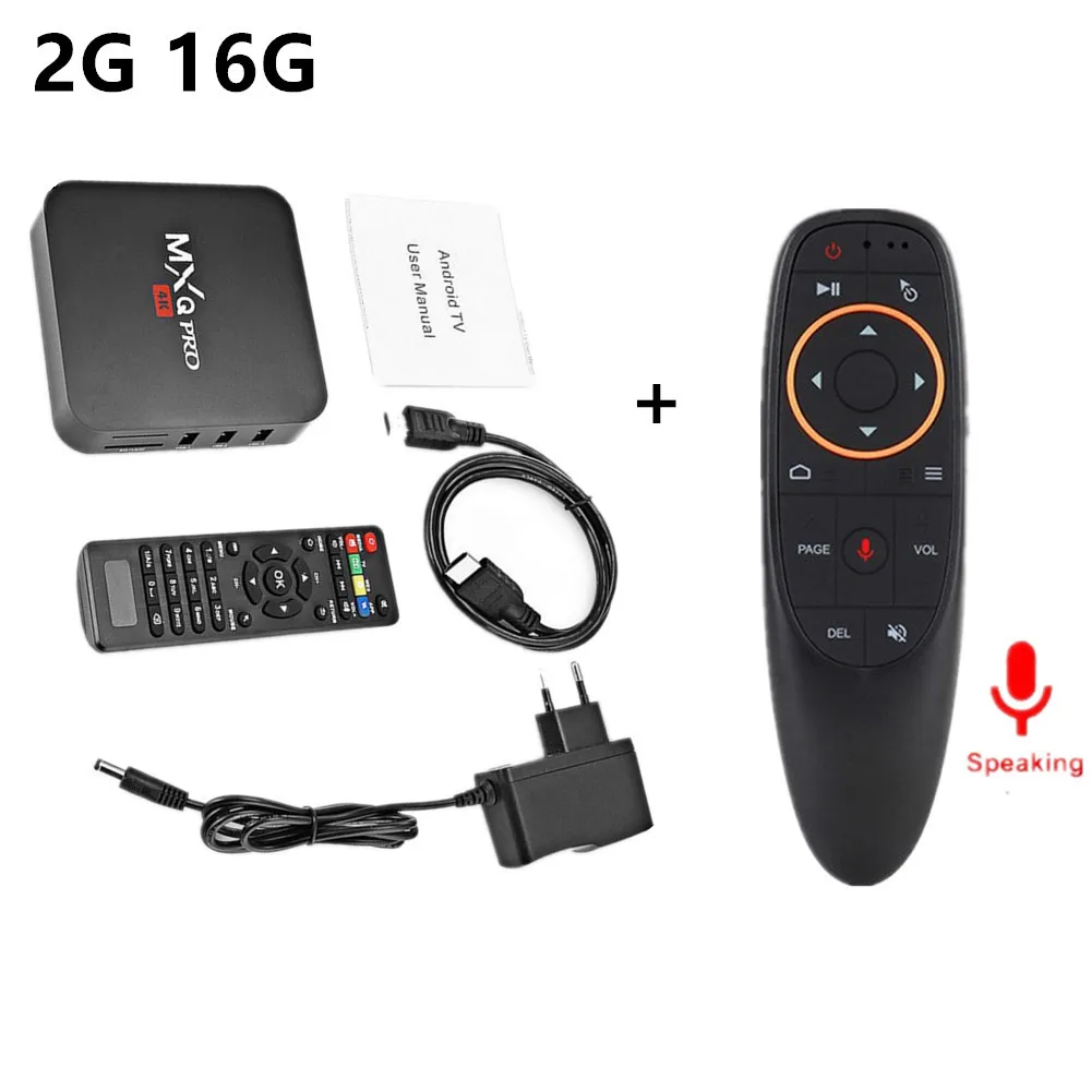 S905W 2G 16G G10 MXQ Pro 4K Android ТВ приставка Mart четырехъядерный ТВ приставка 2 Гб 16 Гб может подписываться IP ТВ арабский Европа Бразилия MXQ-4k медиаплеер для Youtub - Цвет: S905W 2G 16G G10