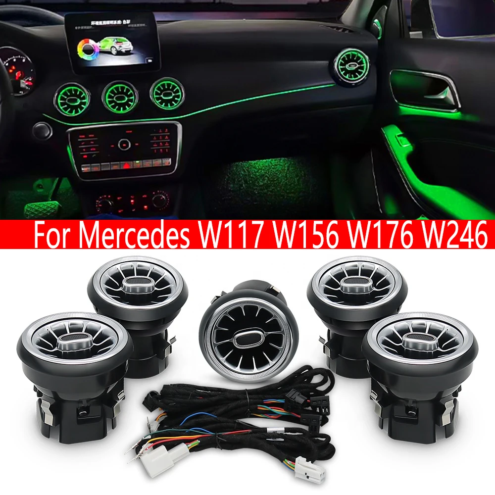

Factory Hot Sales Car Air Conditioning System Modification Upgrade with 12 Color Ambient Light For Mercedes W117 W156 W176 W246