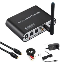 Convertidor de decodificador de Audio Digital DAC615 DTS 5,1, DAC, Bluetooth, BT 5,0, reproductor de música US B, SPDIF, entrada óptica coaxial, FLAC A