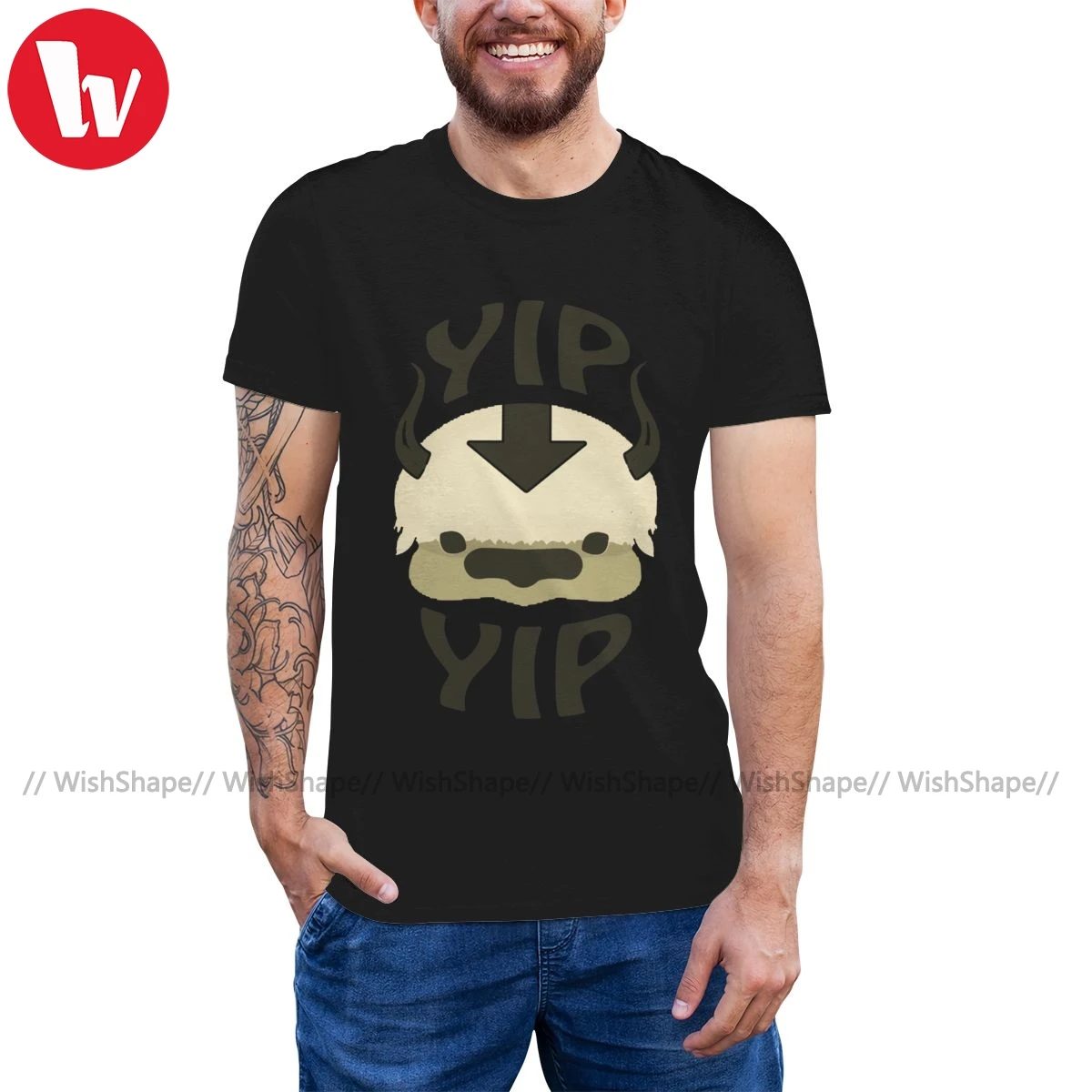 

Avatar The Last Airbender T Shirt YIP YIP APPA T-Shirt Print 3xl Tee Shirt Short-Sleeve Fun Streetwear Tshirt