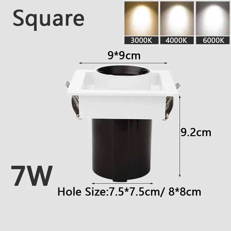 7W  Square