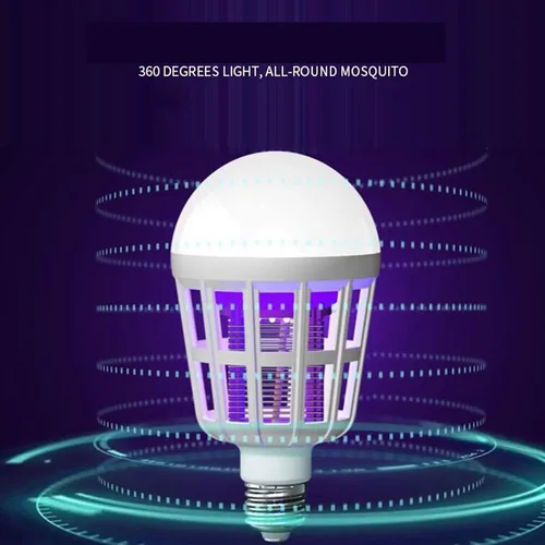모기 킬러 램프 LED 전구, E27 살충 파리 벌레 퇴치제, 가정용 야간 조명, 2 가지 모드, 220V 실내 U26, 9W 4
