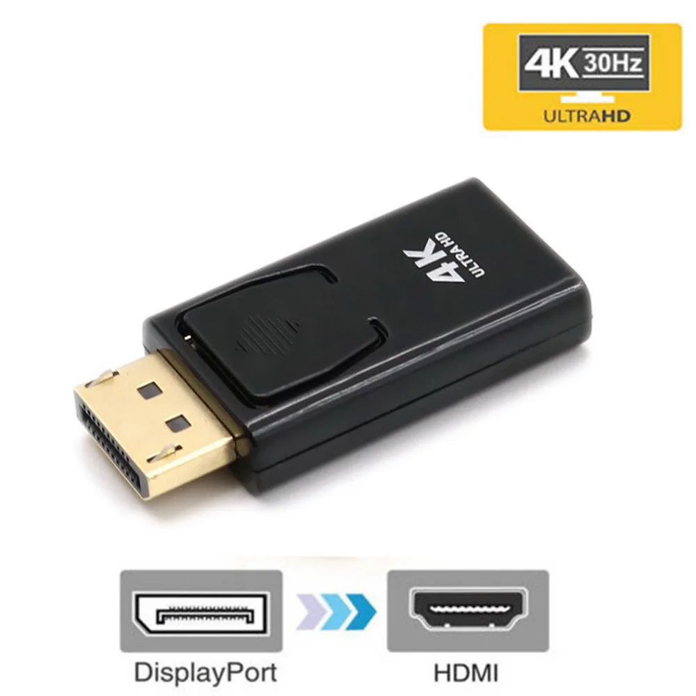 Дисплей Порт DP к HDMI адаптер Мужской Женский конвертер 4 к Ультра HD Видео Аудио разъем для HDTV PC