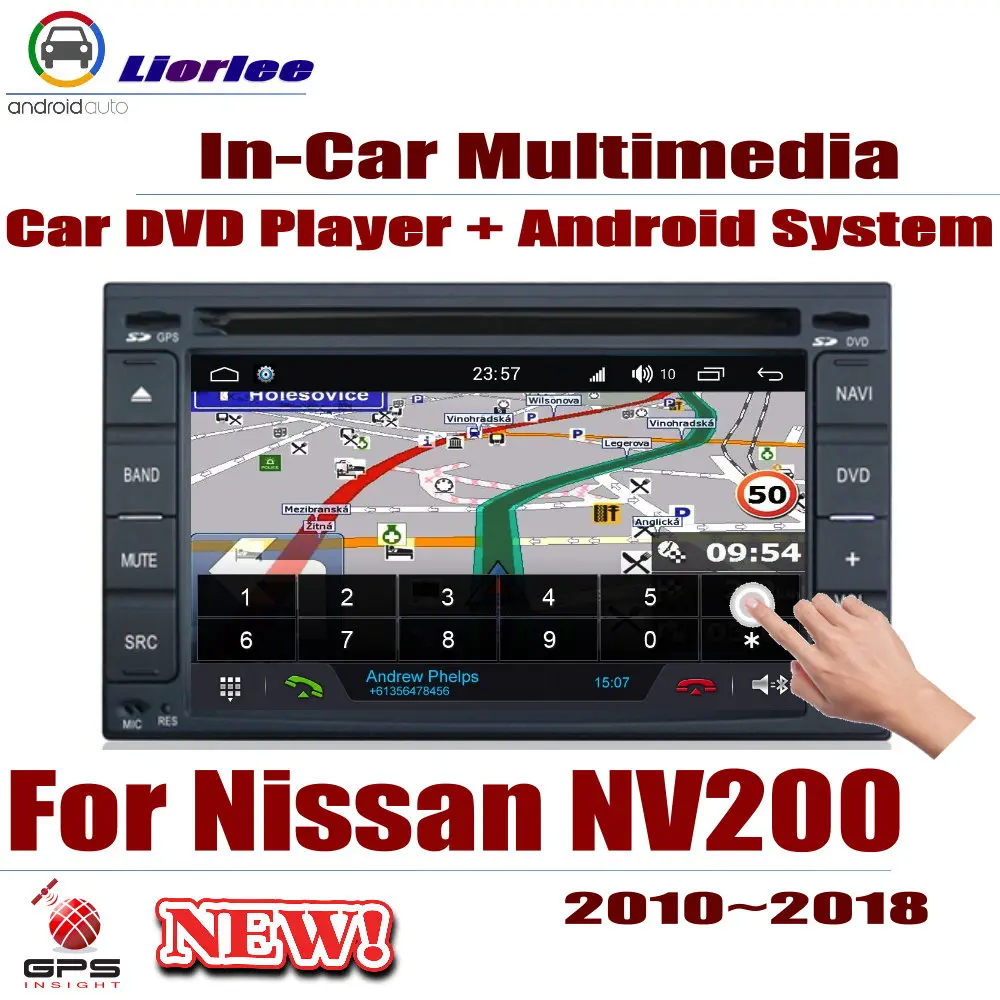 Автомобильный DVD-плеер для Nissan NV200 / Evalia 2010-2018 GPS-навигация Android 8 Core A53 процессор