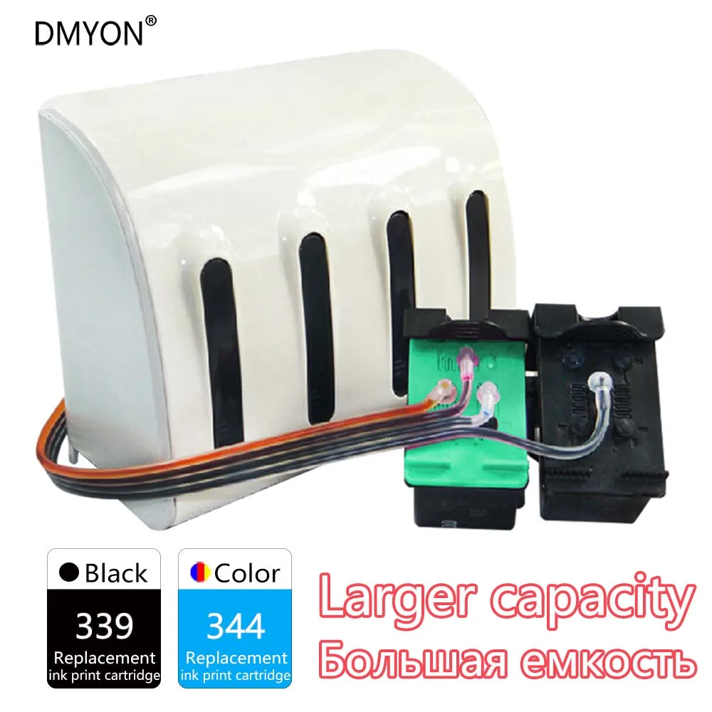 DMYON cartucho de tinta para impresora, Compatible con Hp 339 344, sistema  de suministro continuo de tinta 2575, 2610, 8450, 8750, D5160 Pro,  B8350|Sistema de suministro continuo de tinta| - AliExpress