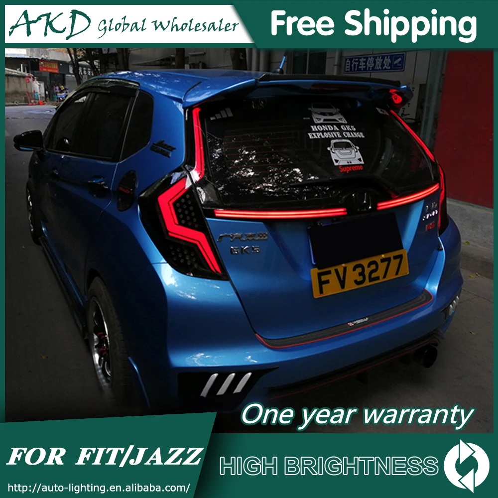 Задняя фара для автомобиля Honda FIT 2014 2018 Jazz GK5 задние фонари светодиодные