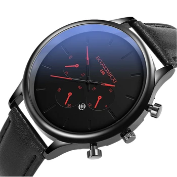 

2019 Men Quartz Watch Relogio Masculino Military Sport Wristwatch Leather Strap Mens Reloj Complete Calendar Watches Homme Saati