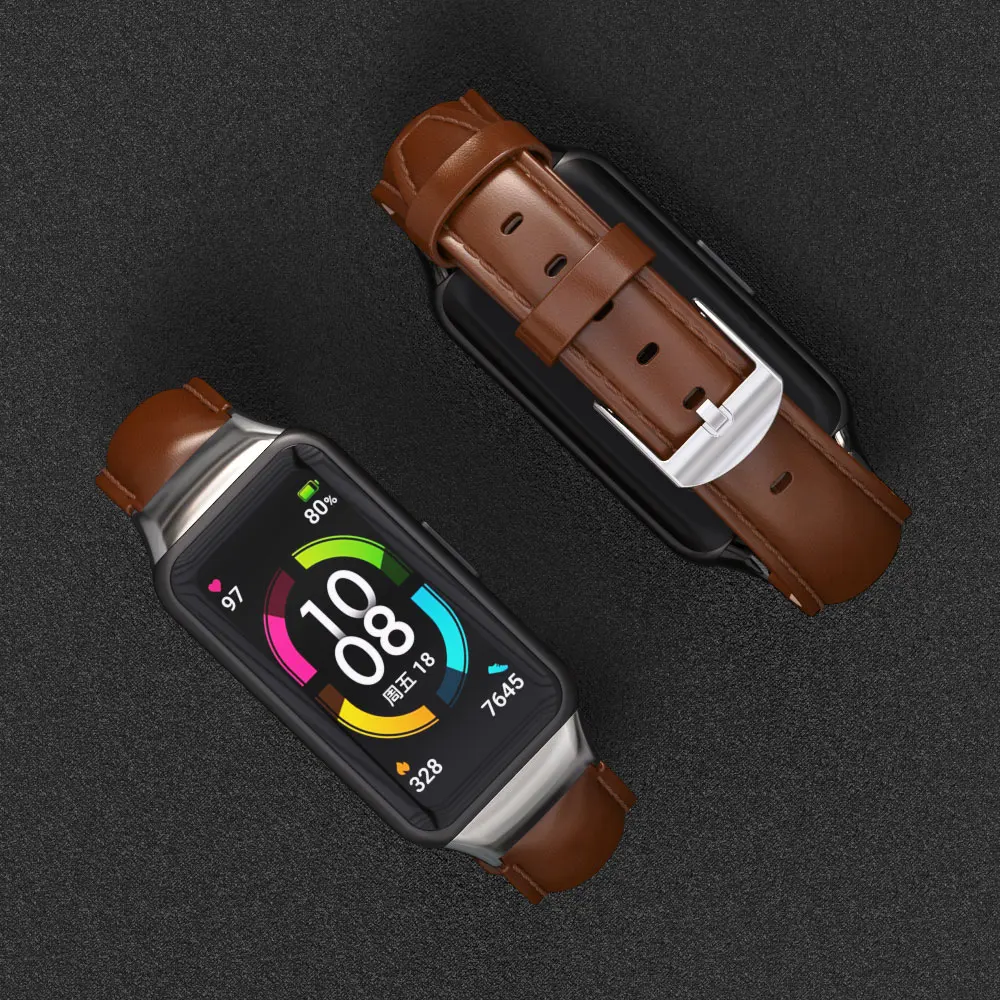 For Huawei Band 6 Pro Strap Wristband for Honor Band 6 Bracelet Leather for Huawei  Band 4 Strap for Honor Band 5i Wrist Belt|Smart Accessories| - AliExpress