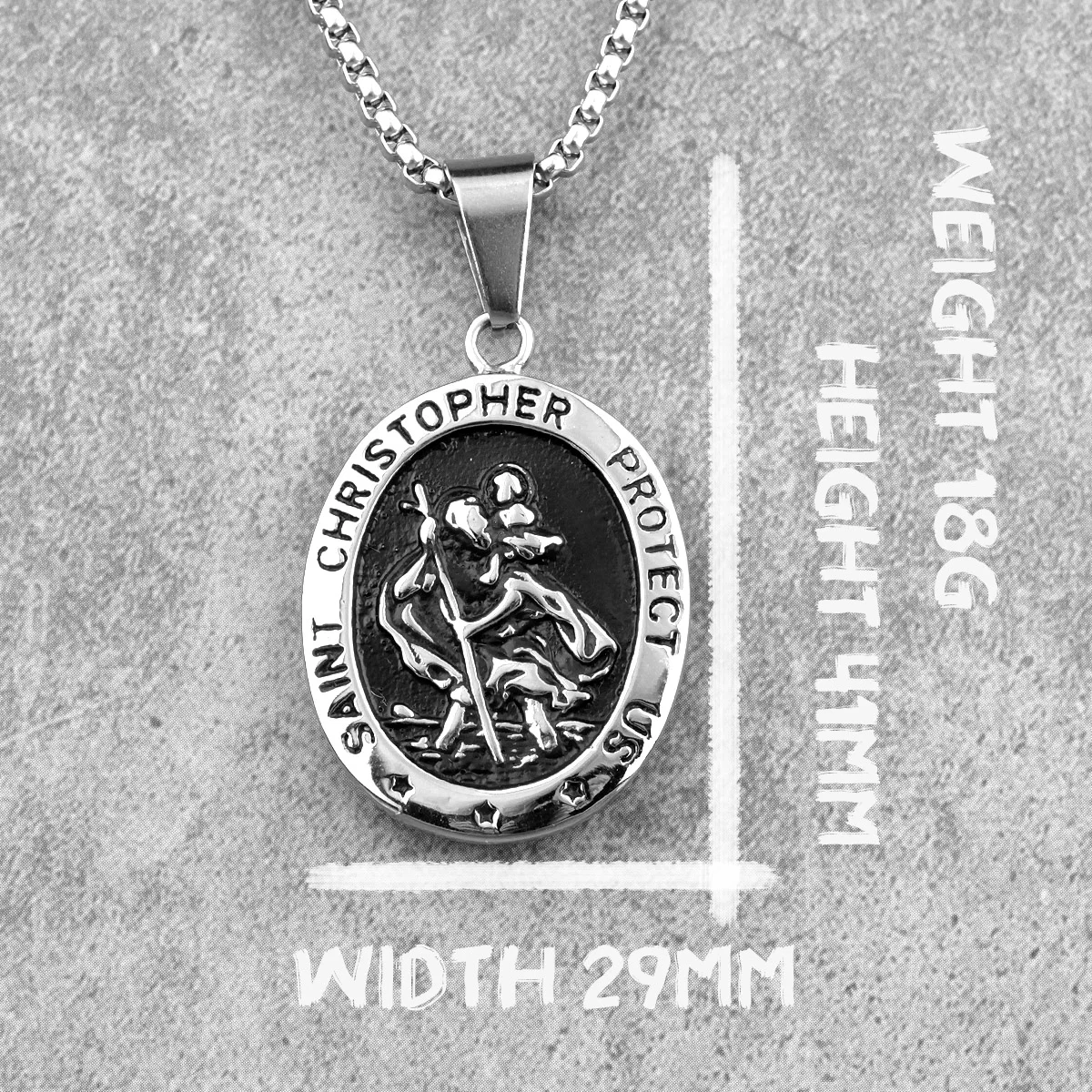 St.Christopher Religion Stainless Steel 