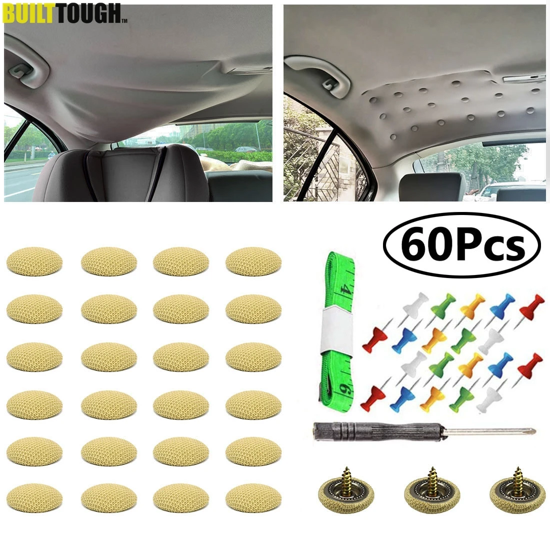 天井ねじ修理キット 車のタグ付けヘッドライナー修理ピン リベット トリテーナー ルーフライナー 内部スタイリング用 60個 Aliexpress 自動車 バイク 天井ねじ修理キット 車のタグ付けヘッドライナー修理ピン リベット トリテーナー ルーフライナー 内部スタイリング用 60個 Aliexpress 自動車 バイク