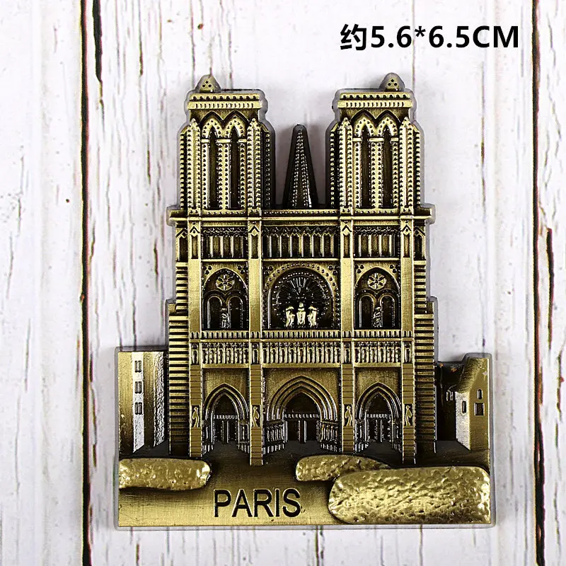 Souvenir Country Fridge Magnets Moscow Russia France Paris Dubai Travel Commemorative Decoration Refrigerator Metal Magnet magnetic fridge magnets refrigerator decor