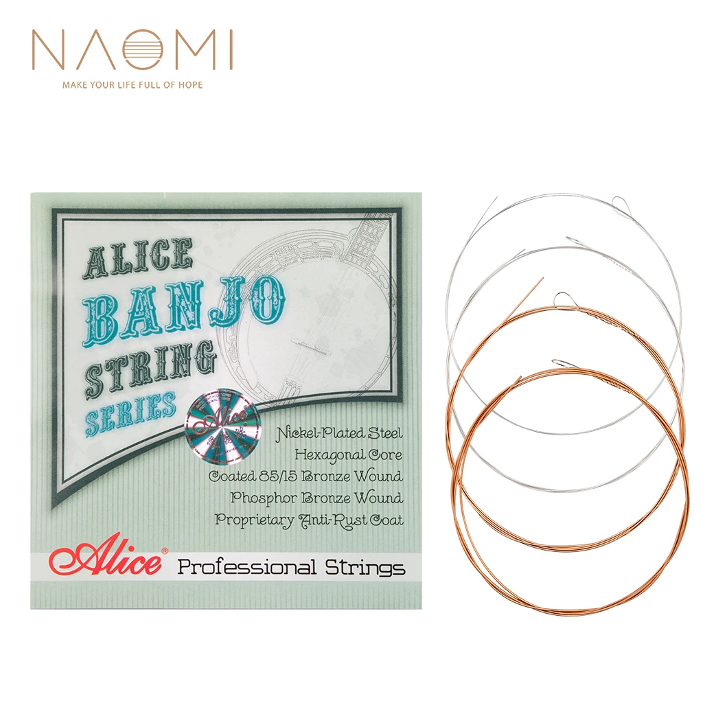 Наоми 1 комплект Alice Banjo струны AJ07 Струны для банджо 009 до 030 дюймов покрытые сталью