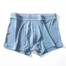 Sexy Men's Ice Silk Seamless Boxer Briefs Section Breathable Mid-Waist Shorts Solid Boxer Flat Boxers Large Size Gays Underwear