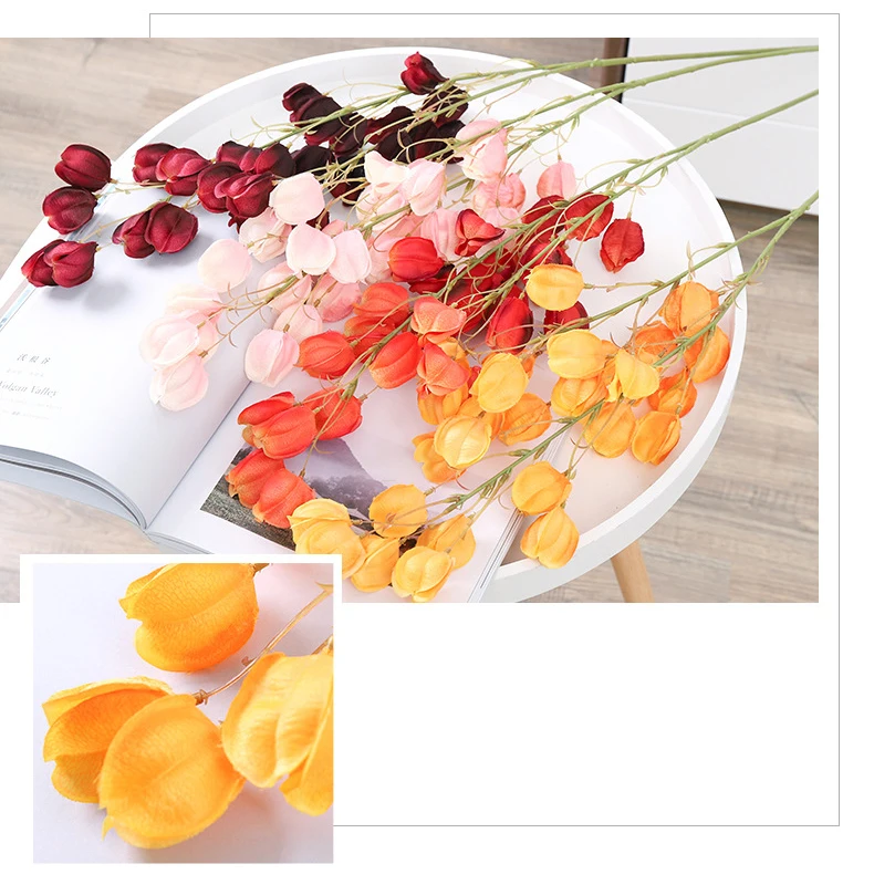 JAROWN Artificial Fake Flower Lantern Flower Vine Wedding Ceiling DIY Bouquet Decorative Home Hanging Decoration (17)