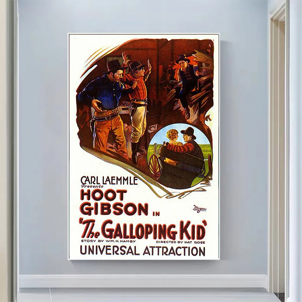 

2599 The Galloping Kid Vintage Classic Movie Wall Silk Cloth HD Poster Art Home Decoration Gift