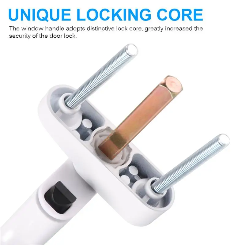 Оконная ручка ключ блокировки с замками безопасности алюминиевая дверная ручка из сплава для двойная застекленная дверь поворотная ручка