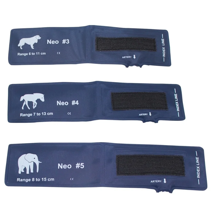 CONTEC08A-Manchette de moniteur de pression artérielle vétérinaire avec connecteur, manchette pour animaux, souris, chat, chien, cheval, éléphant, utilisation vétérinaire, 5 types