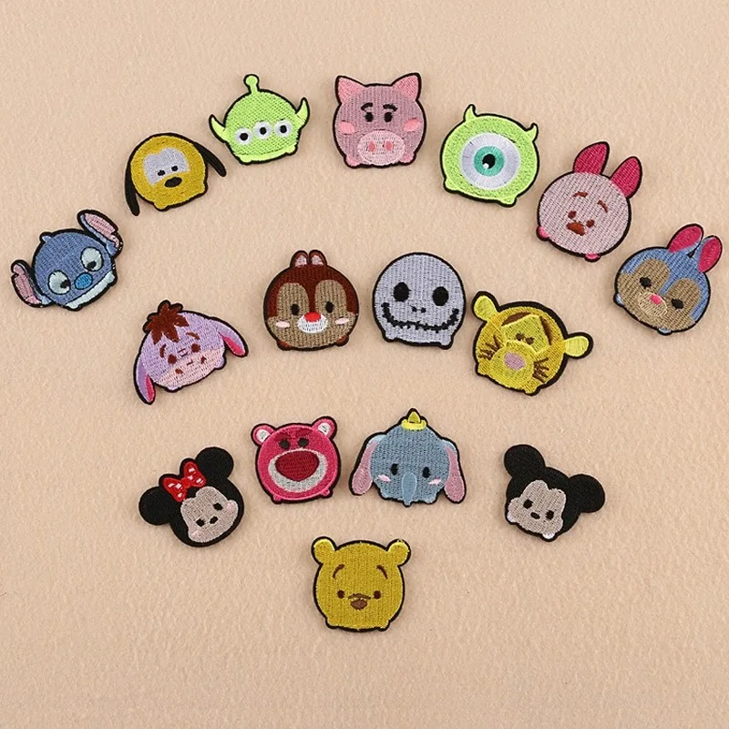 

100pcs/lot Embroidery Patches Letters Clothing Decoration Cute Small Animals Accessories Diy Iron Heat Transfer Applique