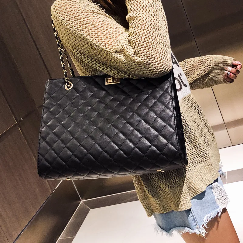 

New bag women's new diamond chain bag handbag simple shoulder messenger bag