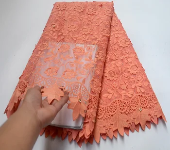 

Hot Sale African Lace Fabric With stones Fashion French Lace Fabric Nigerian High Quality Lace Fabric For Women dress