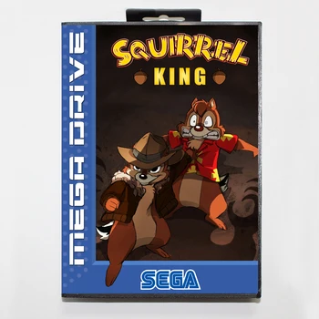 

Squirrel King 16bit MD Game Card For Sega Mega Drive/ Genesis with Retail Box