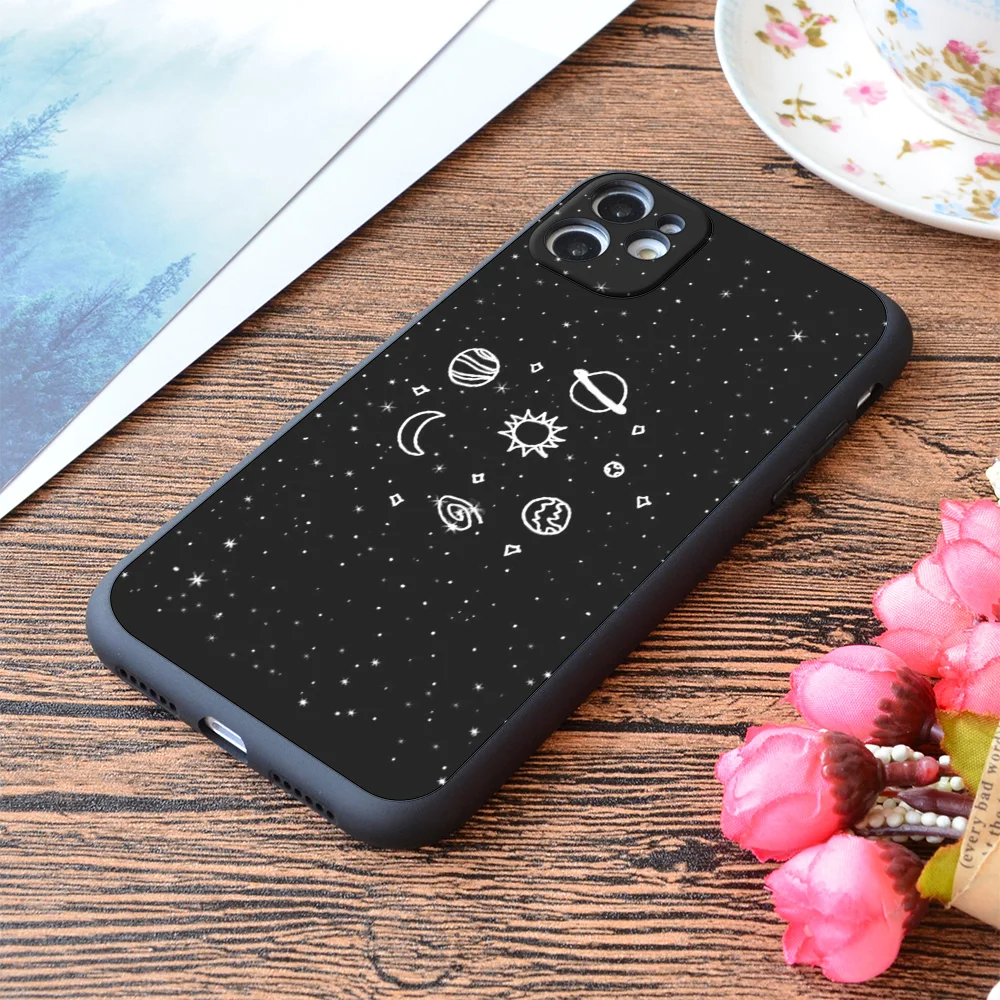 

For iPhone Space Print Soft Matt Apple iPhone Case