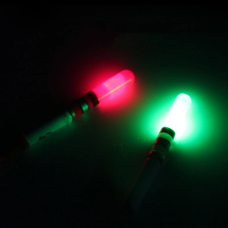 2Pcs Fishing Float Light Stick Work With CR322 Green / Red LED Luminous Float For Dark Water Night Fishing Accessory J053