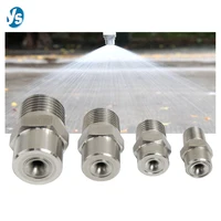 1/8" 1/4" 3/8" 1/2" 3/4" 1" BSPT 304 stainless steel wide angle water jet nozzle full cone spray nozzle 1