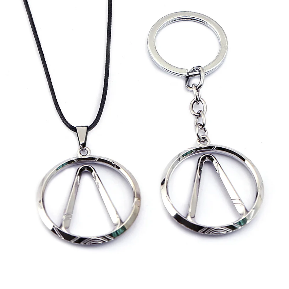 

Game Borderlands Keychain Necklace Pendant Metal Choker Rope Chain Key Chain Kids Gift Jewelry Figure Cosplay Toys