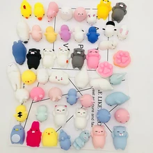 

60Pcs All Different Cute Mochi Squishy Cat Slow Rising Squeeze Healing Fun Kids Adult Toy Stress Reliever Decor Stress Toys