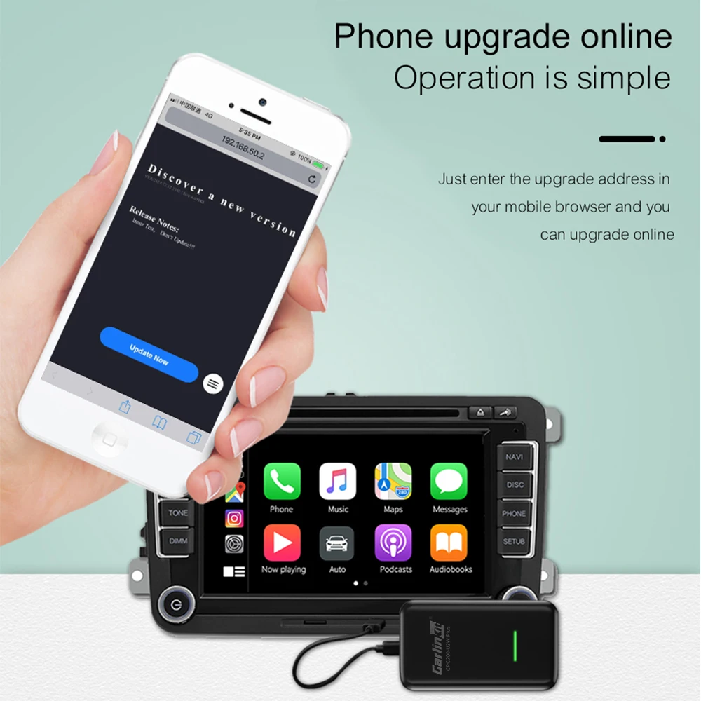 Carlinkit Apple CarPlay Wireless Carplay Activator for Car Auto Connect Wireless Adapte Carplay Auto