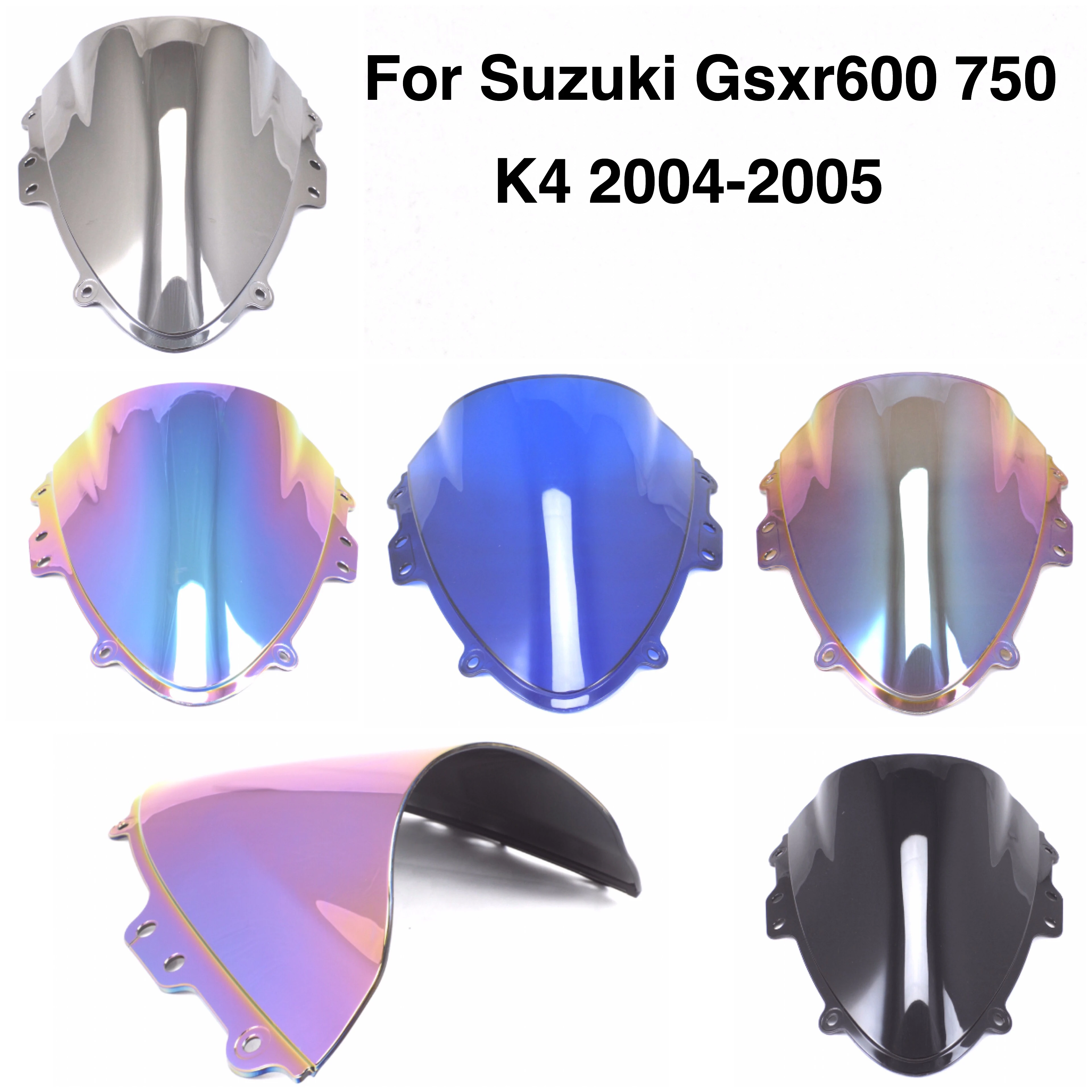 Для Suzuki GSXR 600 750 R K4 gsxr r 2004 2005 Black Windscreen Double Bubble|Козырьки от ветра и ветр. щитки| |