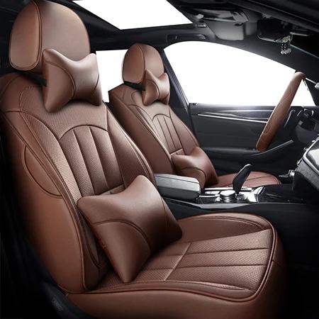 Brown luxury Передняя+ задняя) Специальные кожаные автомобильные чехлы для сидений Lexus все модели ES IS-C IS LS NX GS CTH GX LX RC RC-F Автоаксессуары - Название цвета: Brown luxury