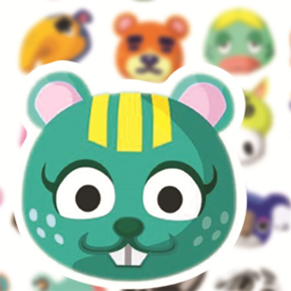 10/30/50PCS Animal Crossing Game Graffiti Stickers DIY Motorcycle Luggage Skateboard Gift for Kids