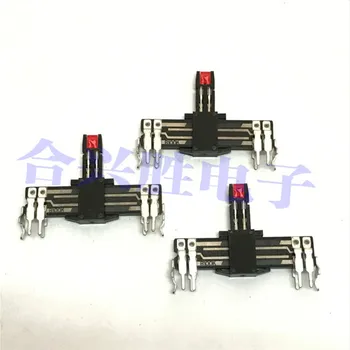 

40mm straight slider sliding potentiometer audio radio amplifier mixer fader B100K with lamp