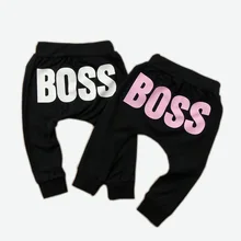 Весенние новые стильные детские брюки шаровары с принтом босса детские брюки Amazon Ebay