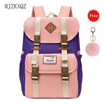 

Mjzkxqz 2020 New Waterproof Nylon Kids Backpack Girls For Middle School Students Travel Shoulder Backpacks Children School bags