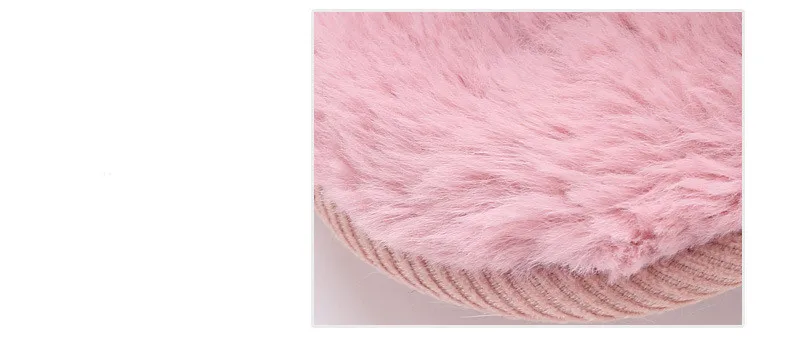 Rabbit Fur Knitted Plush Earmuffs Fashion Men Women Winter Warm Solid Earmuffs Adjustable Ear Warmer Soft Ear Muffs