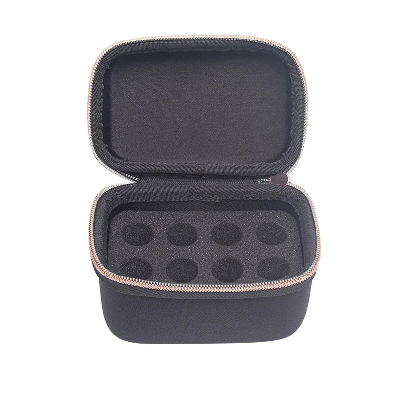 8 bottiglie da 10~15 ml di olio essenziale, custodia con cerniera, design portatile, organizer da appendere, da viaggio_voghion.com