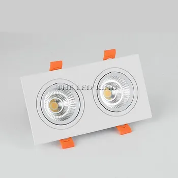 

white dimmable led downlight lamp 7W 9w 12w 15w 35w cob led spot 220V / 110V ceiling recessed downlights square led panel light