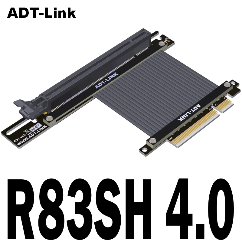Più Recente Pcie 4.0 Gen4 Pci-E 8X A X16 Gpu Extender Riser Extension Cable 90 Gradi Per Scheda Grafica Rtx Verticale