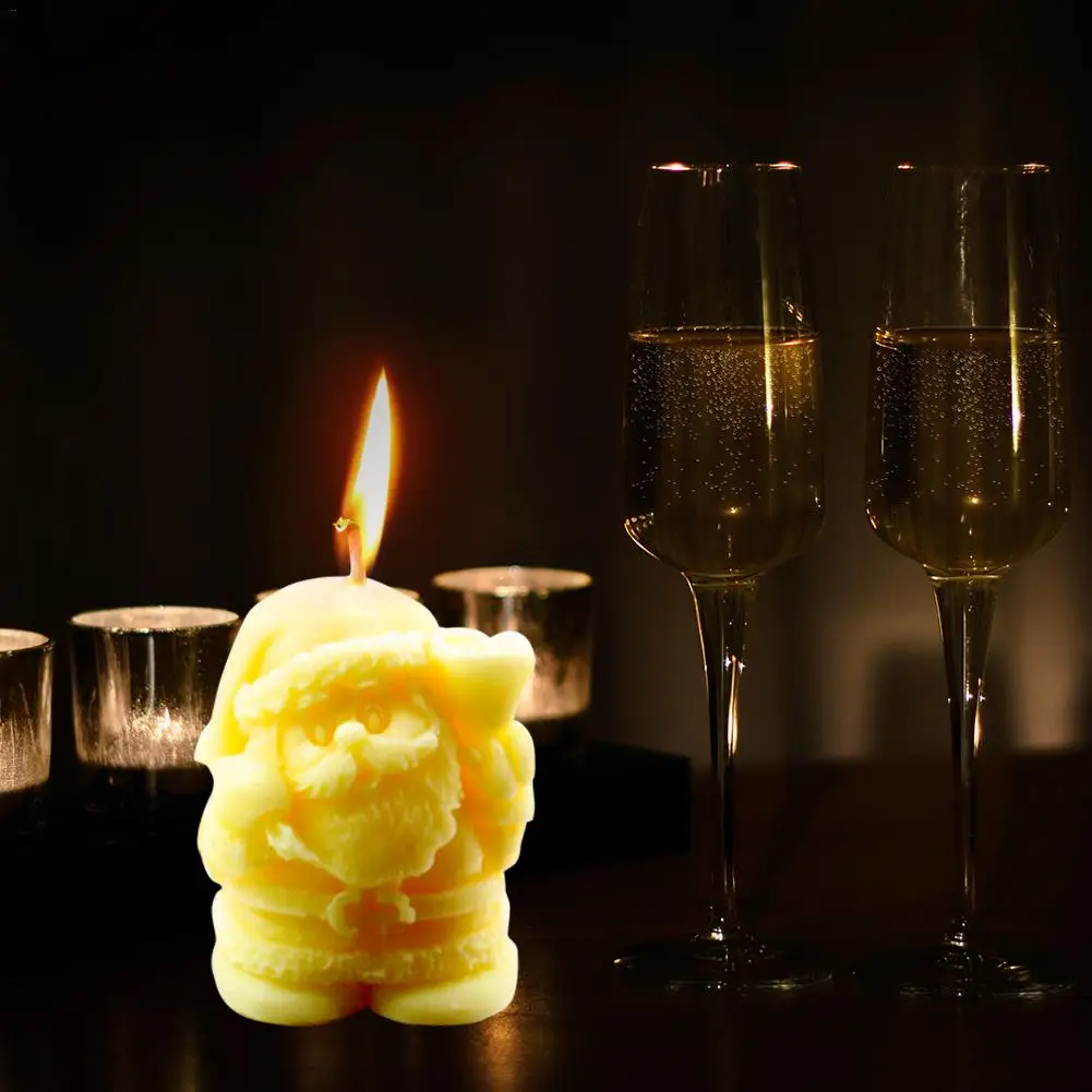 3D Силиконовая Рождественская Елочная свеча форма для Свеча «сделай сам» изготовление, изготовление мыла и выпечки# EW
