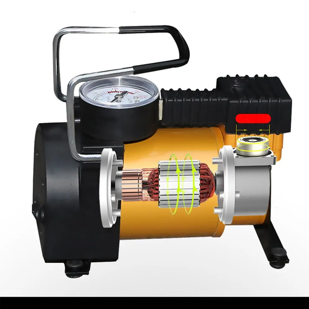 

Large Steel Gun Auto-Stop High Pressure Air Compressor Inflator Rifle Airgun Scuba Air Pump