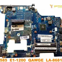 Оригинальная материнская плата для ноутбука lenovo G585 G585 E1-1200 QAWGE LA-8681P протестирована хорошая